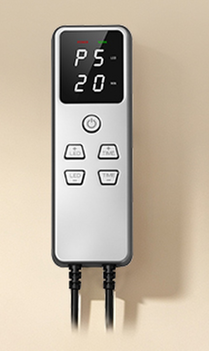 rePretty controller showing mode, power level, and timer controls